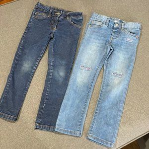 COPY - Light Denim Jean,patches of color Sequins 5t & Little Mass Da…